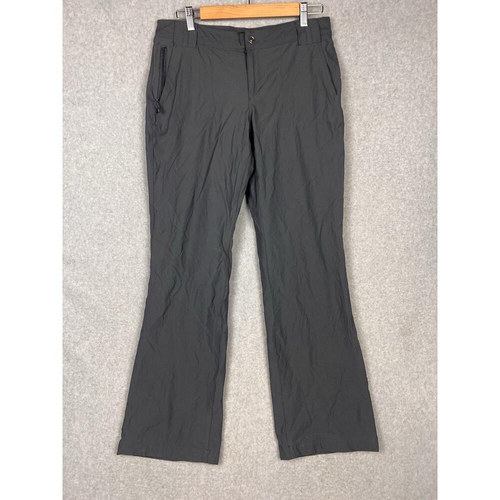 Eddie Bauer Hiking Pants  Women’s Size 8 Gray Rainer Lined Casual Nylon Stretch